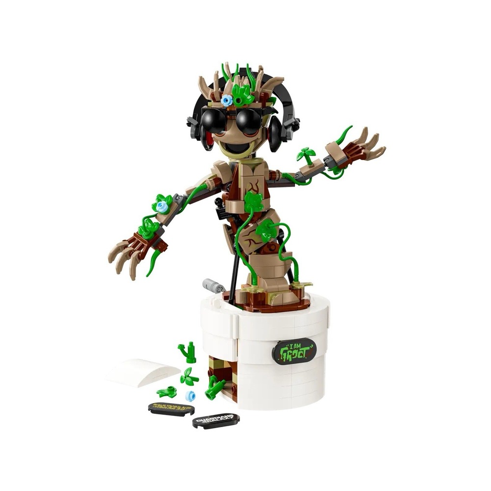 LEGO Marvel Dancing Groot, Buildable Animated Guardians of the Galaxy Toy 76297